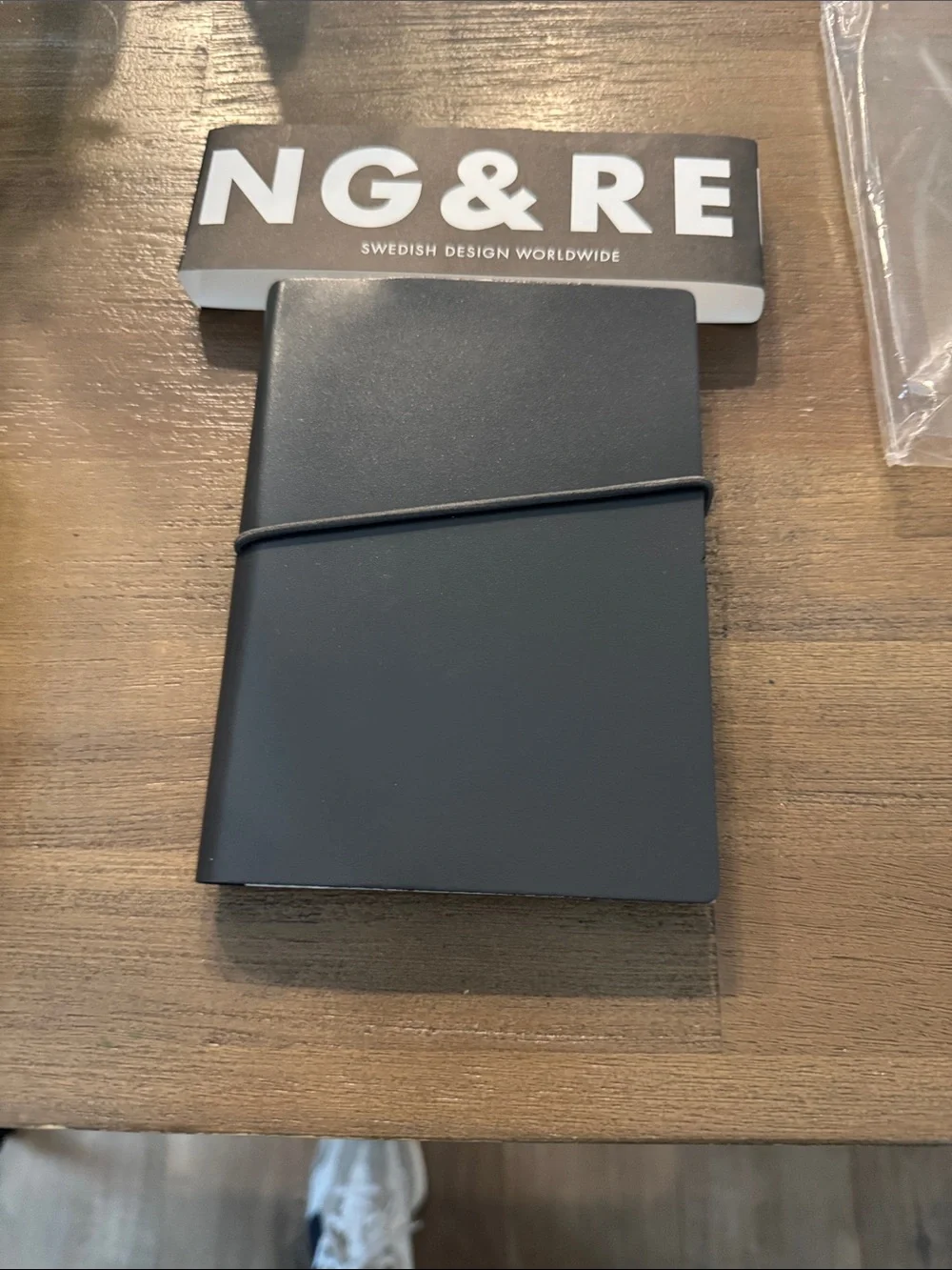 NG&RE- Swedish Design Worldwide Black Elastic-Band Notebook